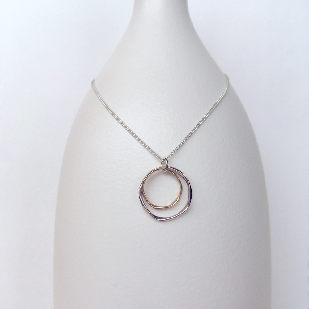 Double Ring Necklace